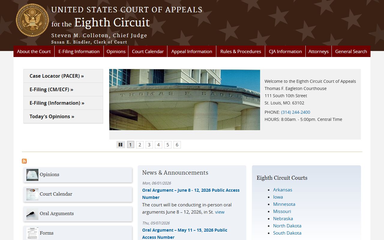 Carver County District Court Eighth Circuit appeal reference