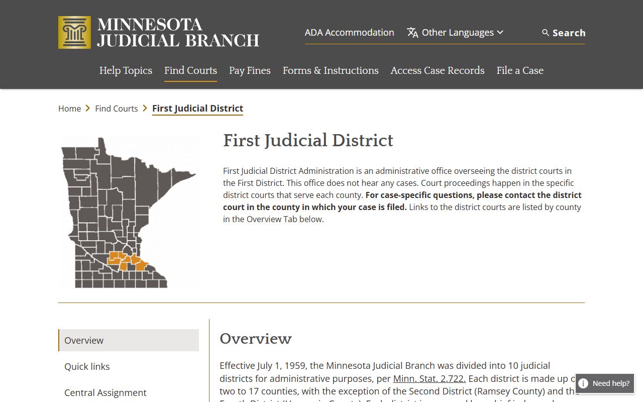 Carver County District Court First Judicial District