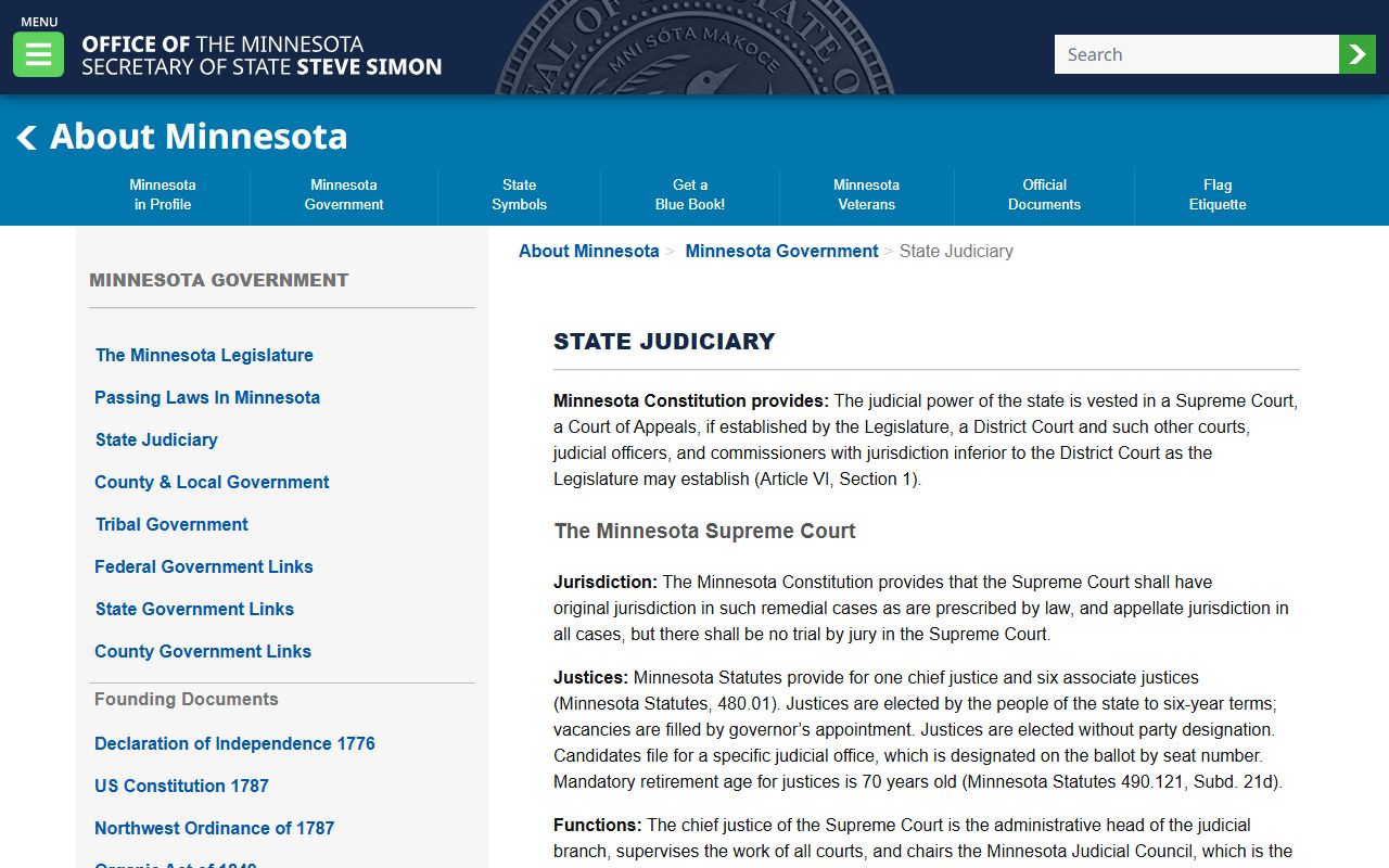 Carver County District Court Minnesota judiciary structure