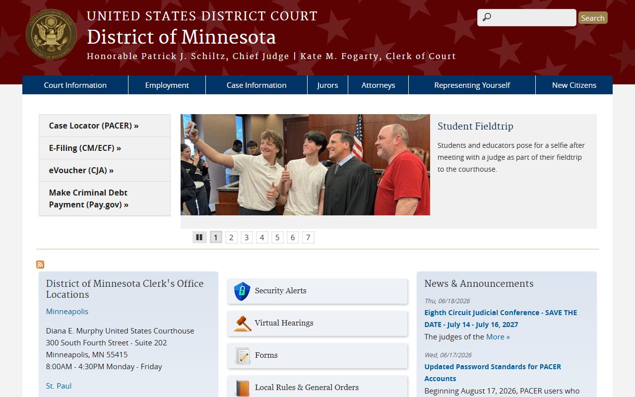 Carver County District Court federal District of Minnesota reference